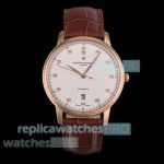 Swiss Clone V4 Vacheron Constantin Patrimony 85180 Rose Gold White Dial Watch 40mm